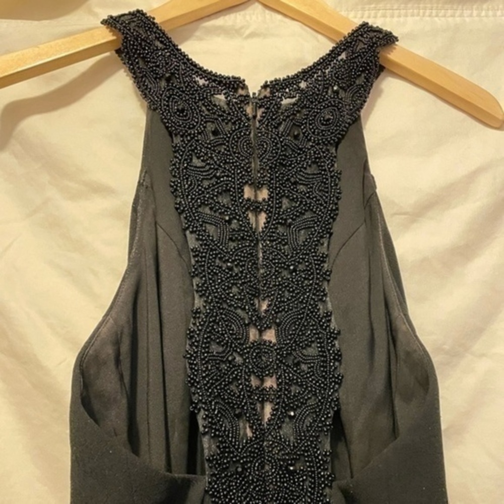 Carmen Marc Valvo black ball gown​​​​